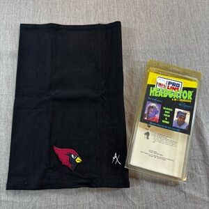 VTG NFL Pro Line Headgator 6 in 1 Headgear Arizona Cardinals Black Balaclava